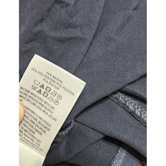 lucky brand blue blouse wrap front v neck modal blend size xs NWT $44.50 - Picture 3 of 4